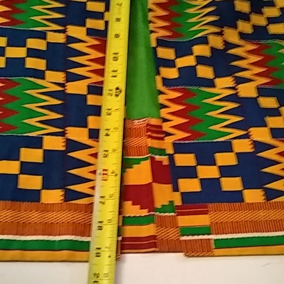 DIVA African Skirt Suit Handmade 3Pc Multi Color S/38 EXT. Skirt & HeadWr… - Picture 5 of 8